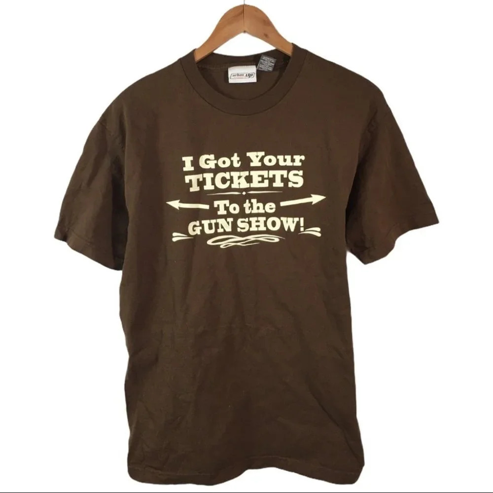 TS489 Urban Up Tickets to Gun Show Gym Shirt L
